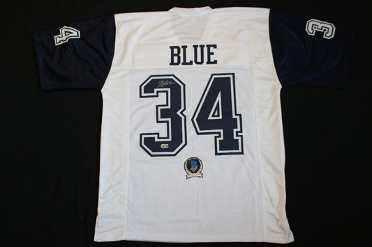 JAYDON BLUE DALLAS COWBOYS SIGNED ALT FOOTBALL JERSEY UT Longhorns BAS COA