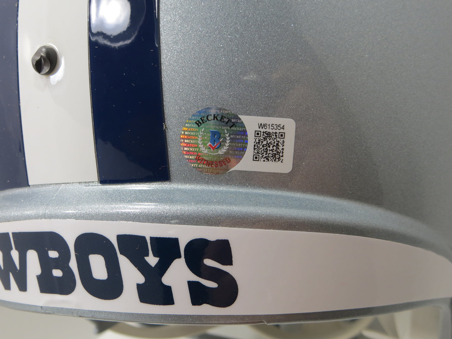 TONY DORSETT SIGNED DALLAS COWBOYS RIDDELL FULL SIZE HELMET w/4 INSCs BAS