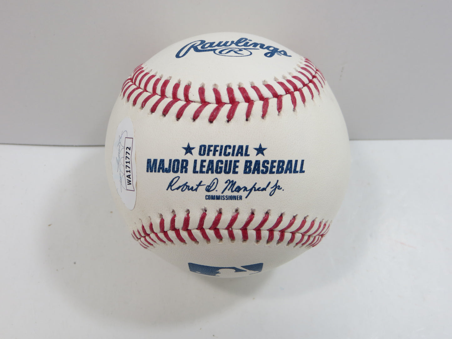 JOE GREENE PITTSBURGH STEELERS SIGNED Rawlings OML BASEBALL w/HOF 87 JSA PROOF