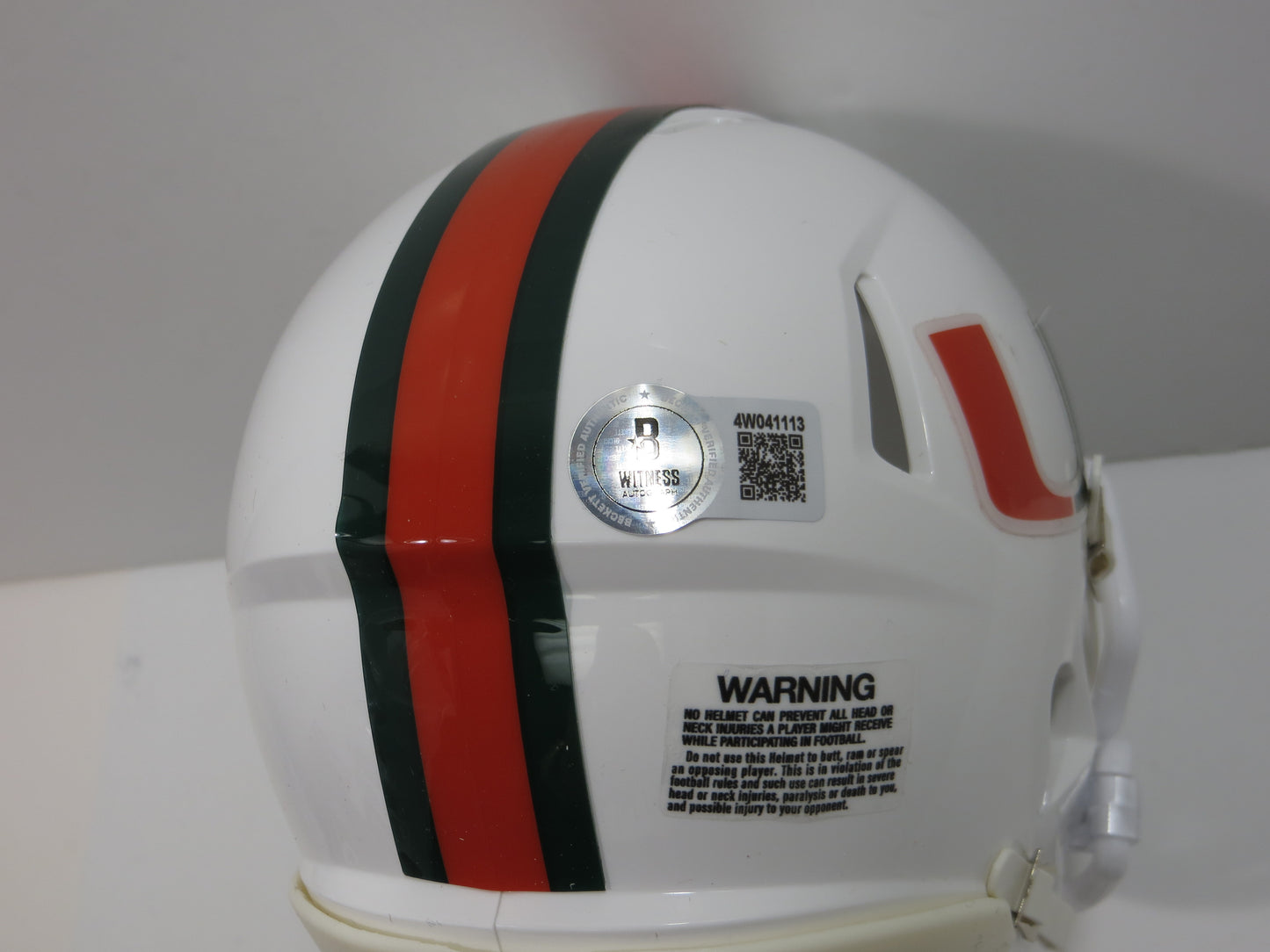 JIMMY JOHNSON SIGNED MIAMI HURRICANES MINI HELMET Dallas Cowboys BAS COA