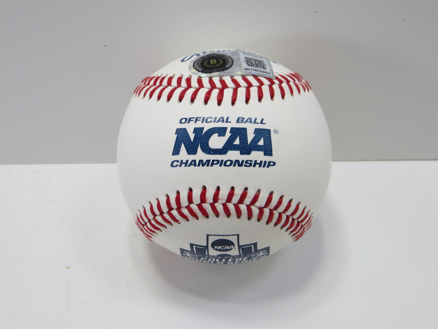 DAYTON TOCKEY SIGNED Rawlings NCAA 2026 WS BASEBALL OU OKLAHOMA SOONERS BAS