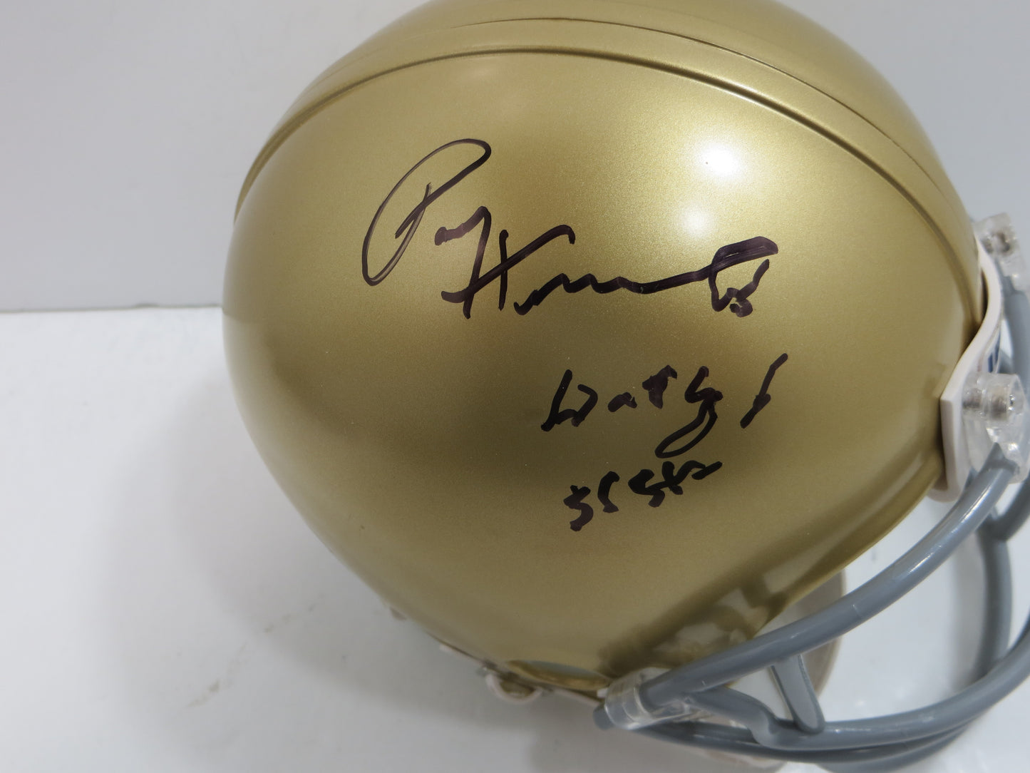 PAUL HORNUNG SIGNED NOTRE DAME MINI HELMET w/INSC Green Bay Packers JSA COA
