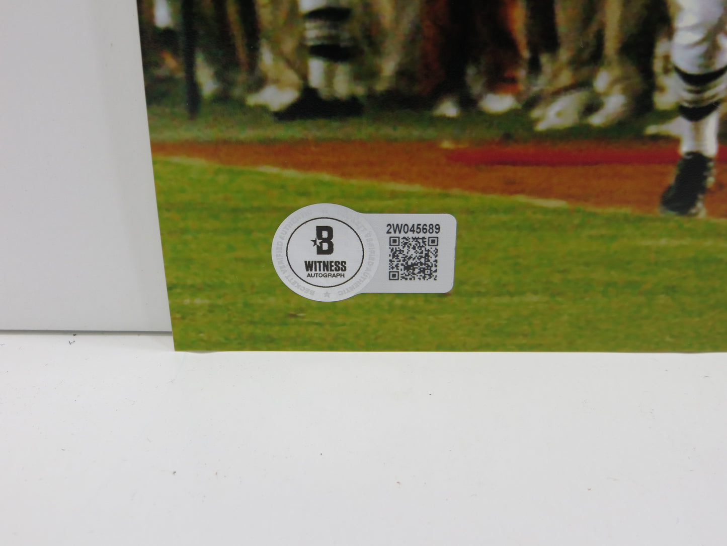 RAMONCE TAYLOR TEXAS LONGHORNS SIGNED 8x10 PHOTO w/05BCSNatChamp BAS