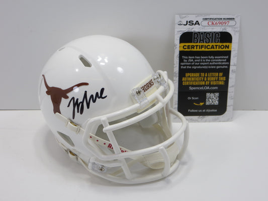 JAYDON BLUE SIGNED TEXAS LONGHORNS MINI HELMET Dallas Cowboys JSA COA
