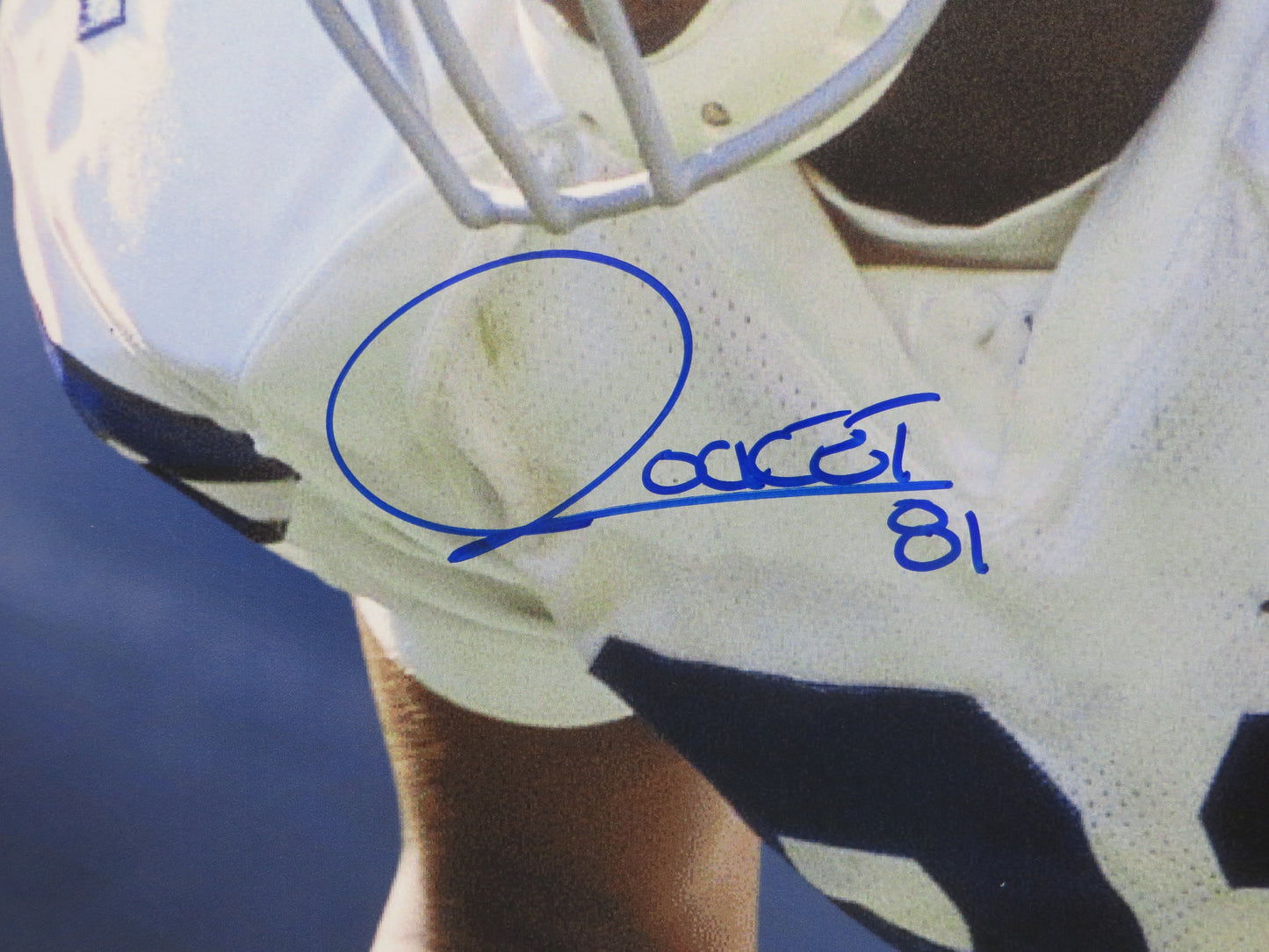 ROCKET ISMAIL DALLAS COWBOYS SIGNED 24x36 Dallas Card Show FOAM BOARD BAS