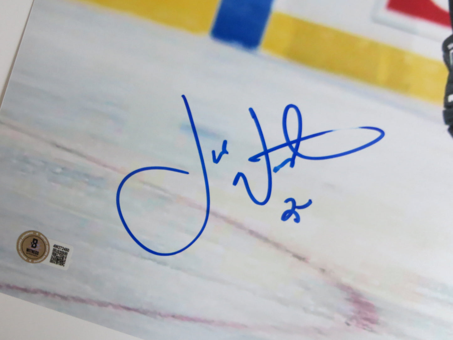 JOE NIEUWENDYK DALLAS STARS SIGNED 16x20 PHOTO BLACK JERSEY BAS