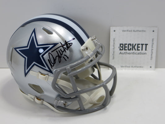 DANNY WHITE SIGNED DALLAS COWBOYS MINI HELMET ASU SUN DEVILS BAS
