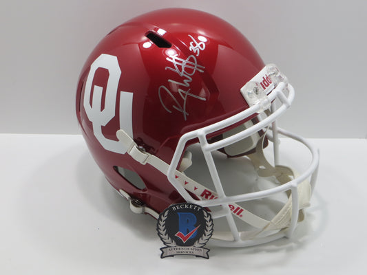 ROY WILLIAMS OU OKLAHOMA SOONERS SIGNED FULL SIZE Helmet Dallas Cowboys BAS