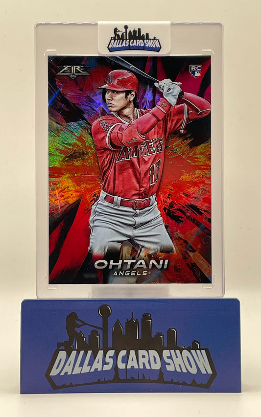 2018 Topps Fire #150 Shohei Ohtani Fire Flame Rookie RC