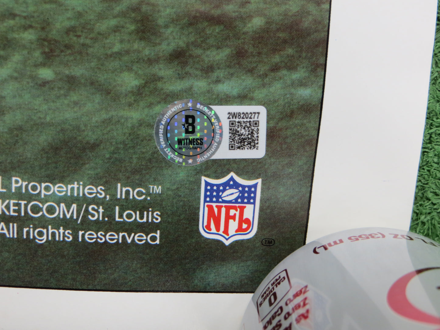 EARL CAMPBELL SIGNED 35x23 SPORTS ILLUSTRATED POSTER Oilers Longhorns BAS