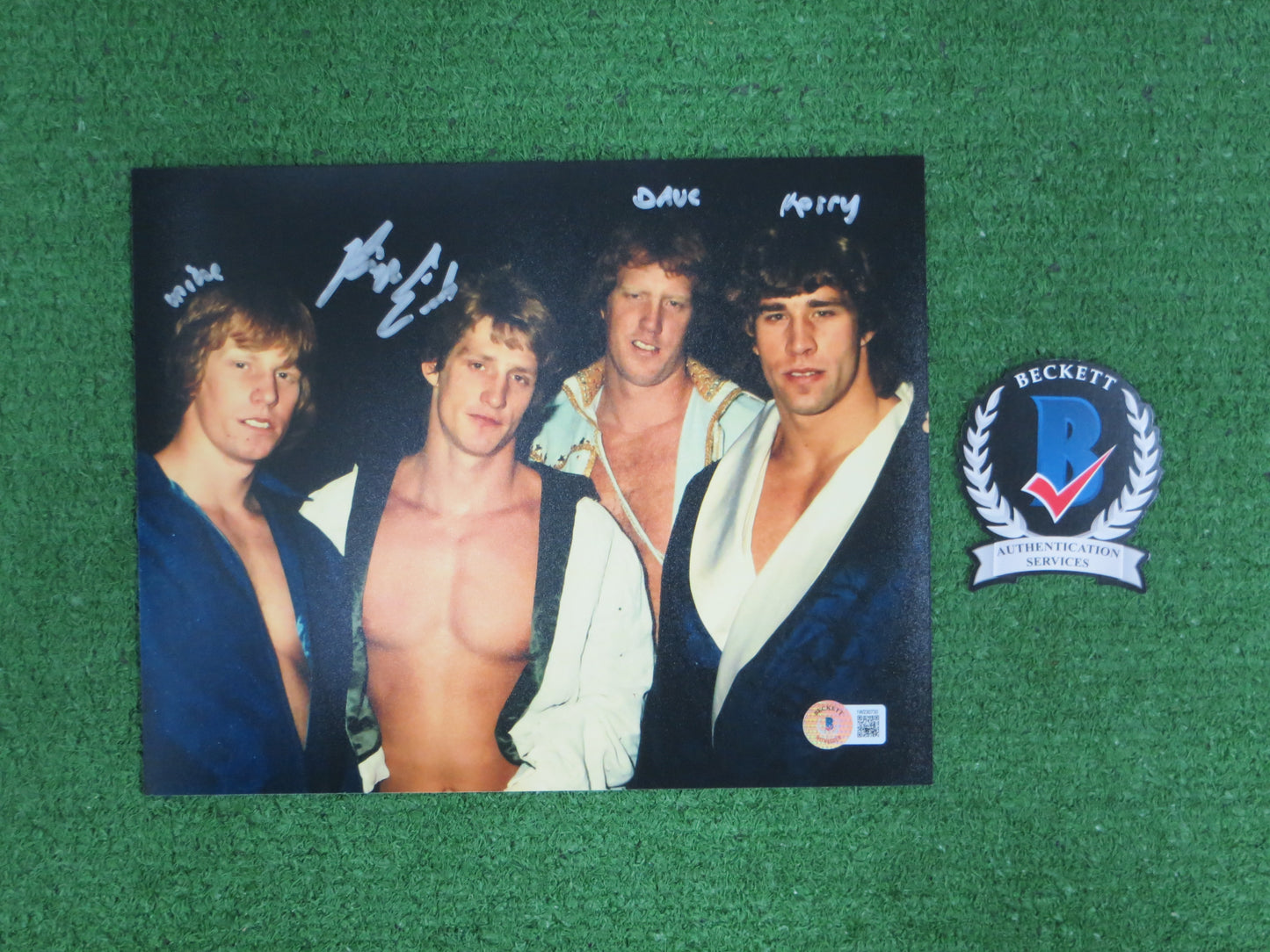KEVIN VON ERICH SIGNED 8x10 PHOTO w/Brothers Names BAS COA