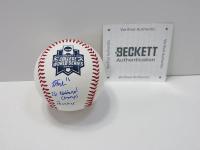 DAYTON TOCKEY SIGNED Rawlings NCAA 2026 WS BASEBALL OU OKLAHOMA SOONERS BAS