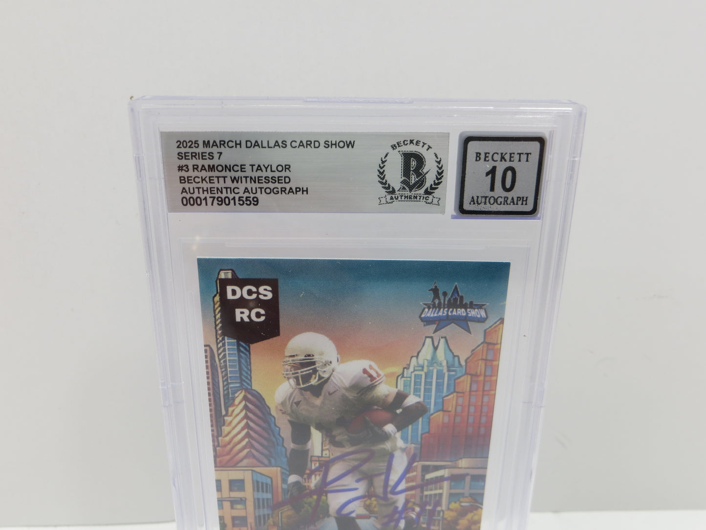 2025 MARCH DALLAS CARD SHOW SERIES 7 RAMONCE TAYLOR BAS 10 AUTO