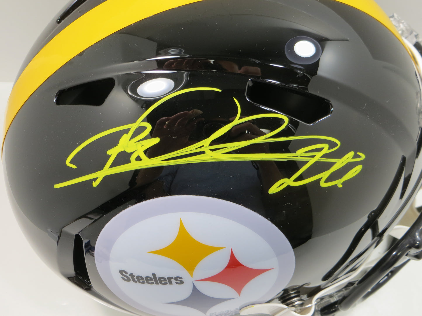 ROD WOODSON PITTSBURGH STEELERS SIGNED RIDDELL FULL SIZE HELMET BAS COA