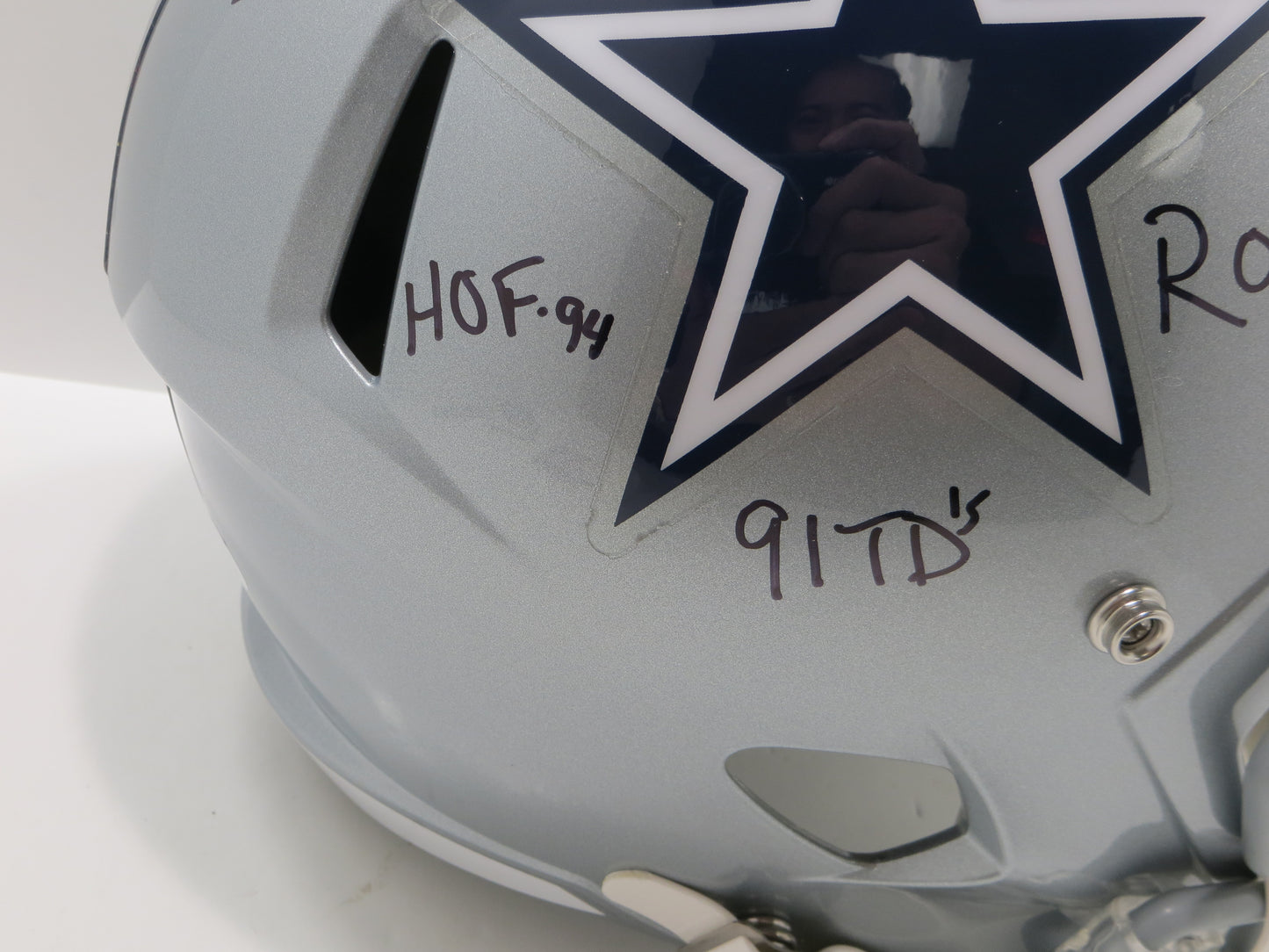 TONY DORSETT SIGNED DALLAS COWBOYS RIDDELL FULL SIZE HELMET w/4 INSCs JSA