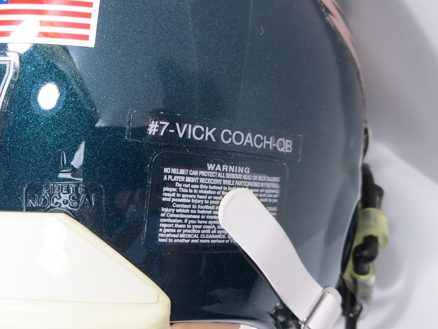 MIKE MICHAEL VICK Philadelphia Eagles SIGNED AUTHENTIC PROLINE HELMET w/VISOR