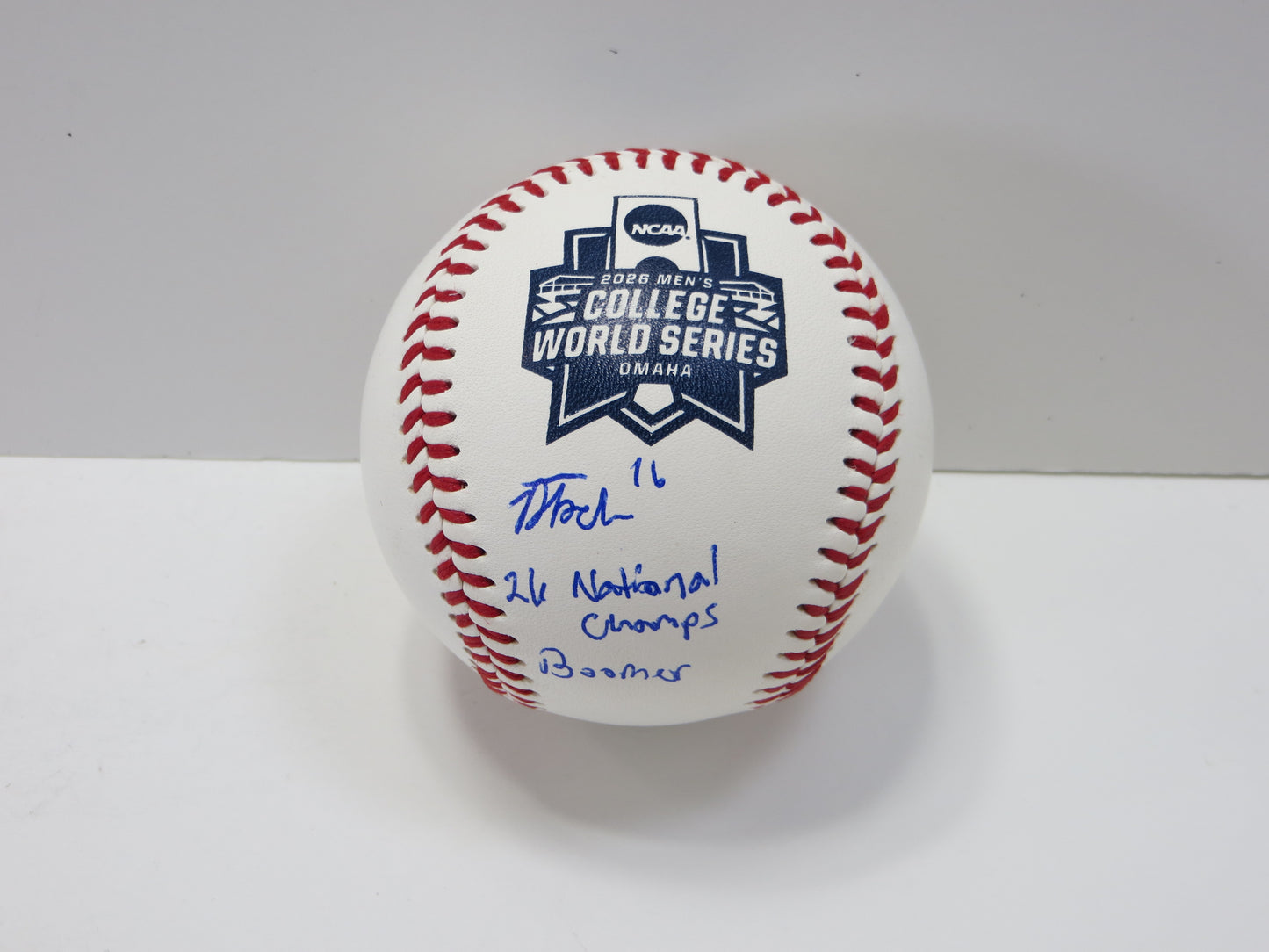 DAYTON TOCKEY SIGNED Rawlings NCAA 2026 WS BASEBALL OU OKLAHOMA SOONERS BAS