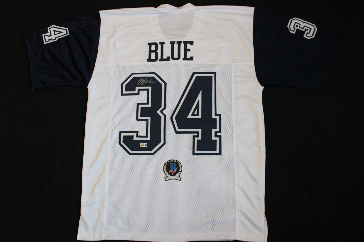 JAYDON BLUE DALLAS COWBOYS SIGNED ALT FOOTBALL JERSEY UT Longhorns BAS COA