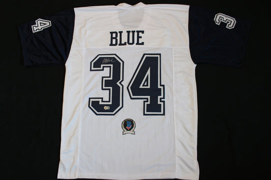 JAYDON BLUE DALLAS COWBOYS SIGNED ALT FOOTBALL JERSEY UT Longhorns BAS COA