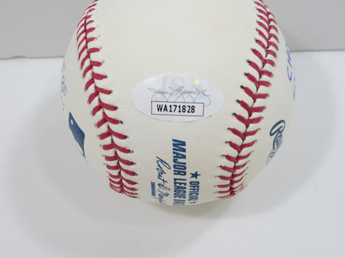 BOB LILLY DALLAS COWBOYS TCU HORNED FROGS SIGNED OML BASEBALL w/STATS JSA PROOF