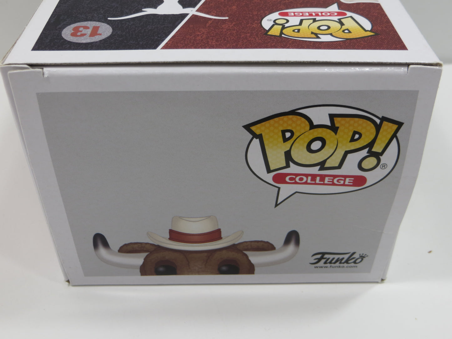 EARL CAMPBELL RICKY WILLIAMS SIGNED BEVO Hook 'Em #13 FUNKO POP BAS JSA COA