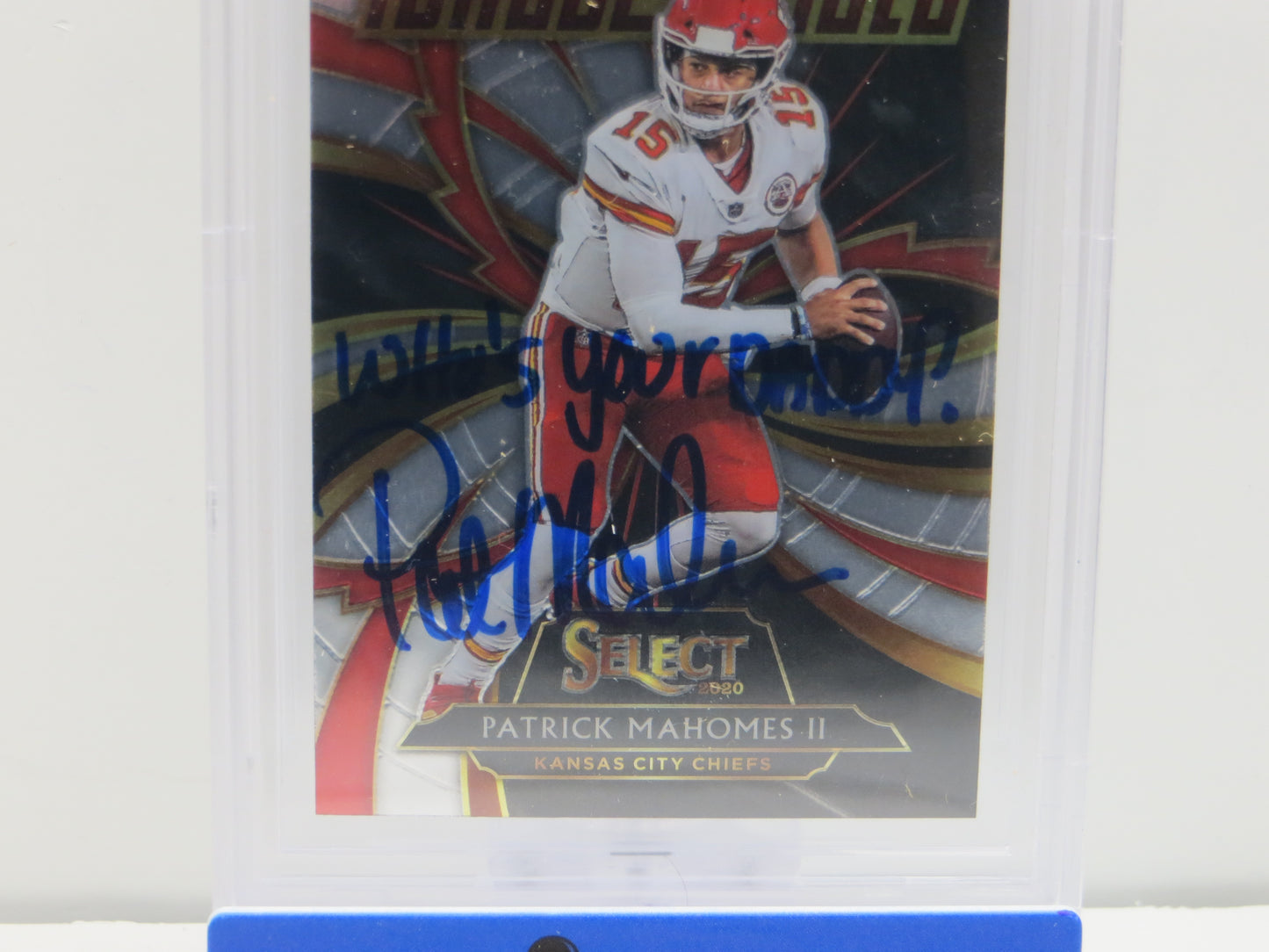 PAT MAHOMES SR SIGNED 2020 Select Turbocharged BGS BAS SLAB w/Who'sYourDaddy AUTO 10