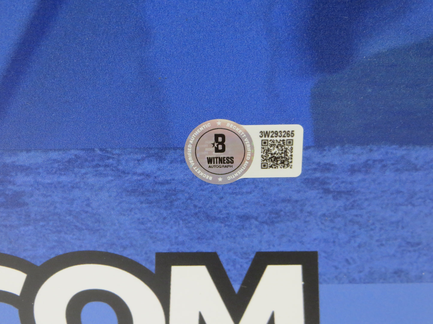 ROCKET ISMAIL DALLAS COWBOYS SIGNED 24x36 Dallas Card Show FOAM BOARD BAS