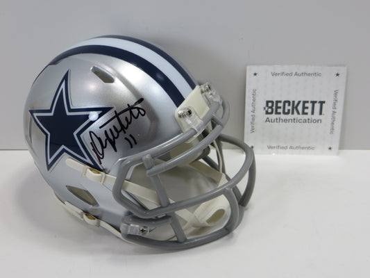 DANNY WHITE SIGNED DALLAS COWBOYS MINI HELMET ASU SUN DEVILS BAS