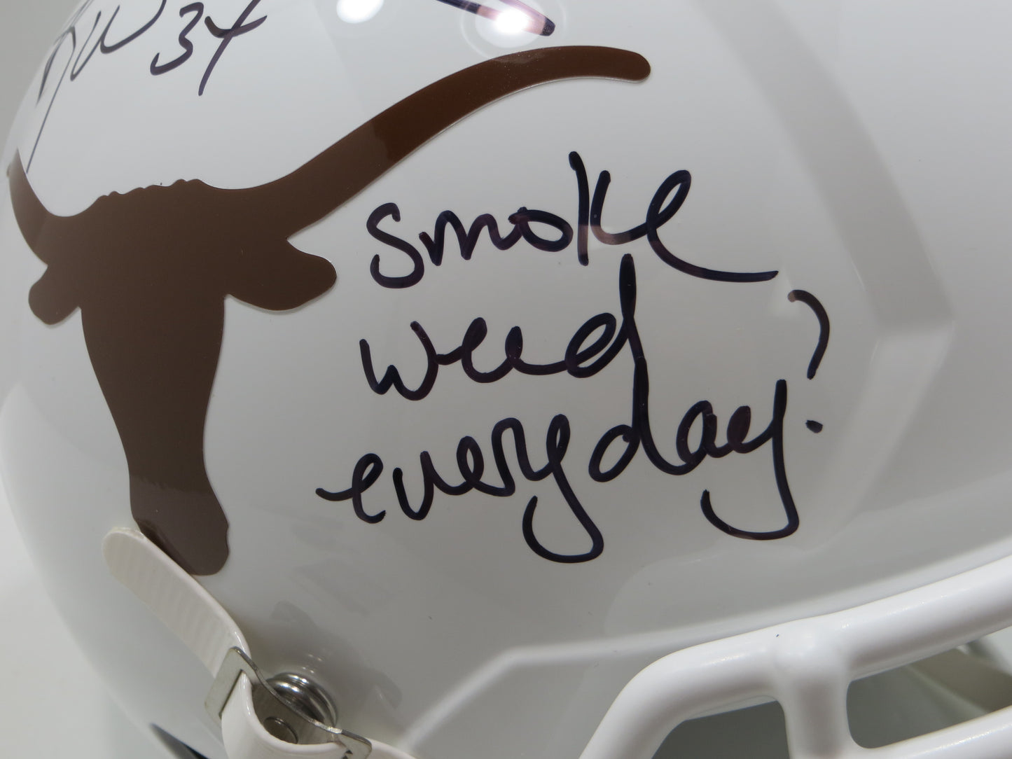 RICKY WILLIAMS SIGNED TEXAS UT LONGHORNS FULL SIZE HELMET w/INSCRIPTION JSA