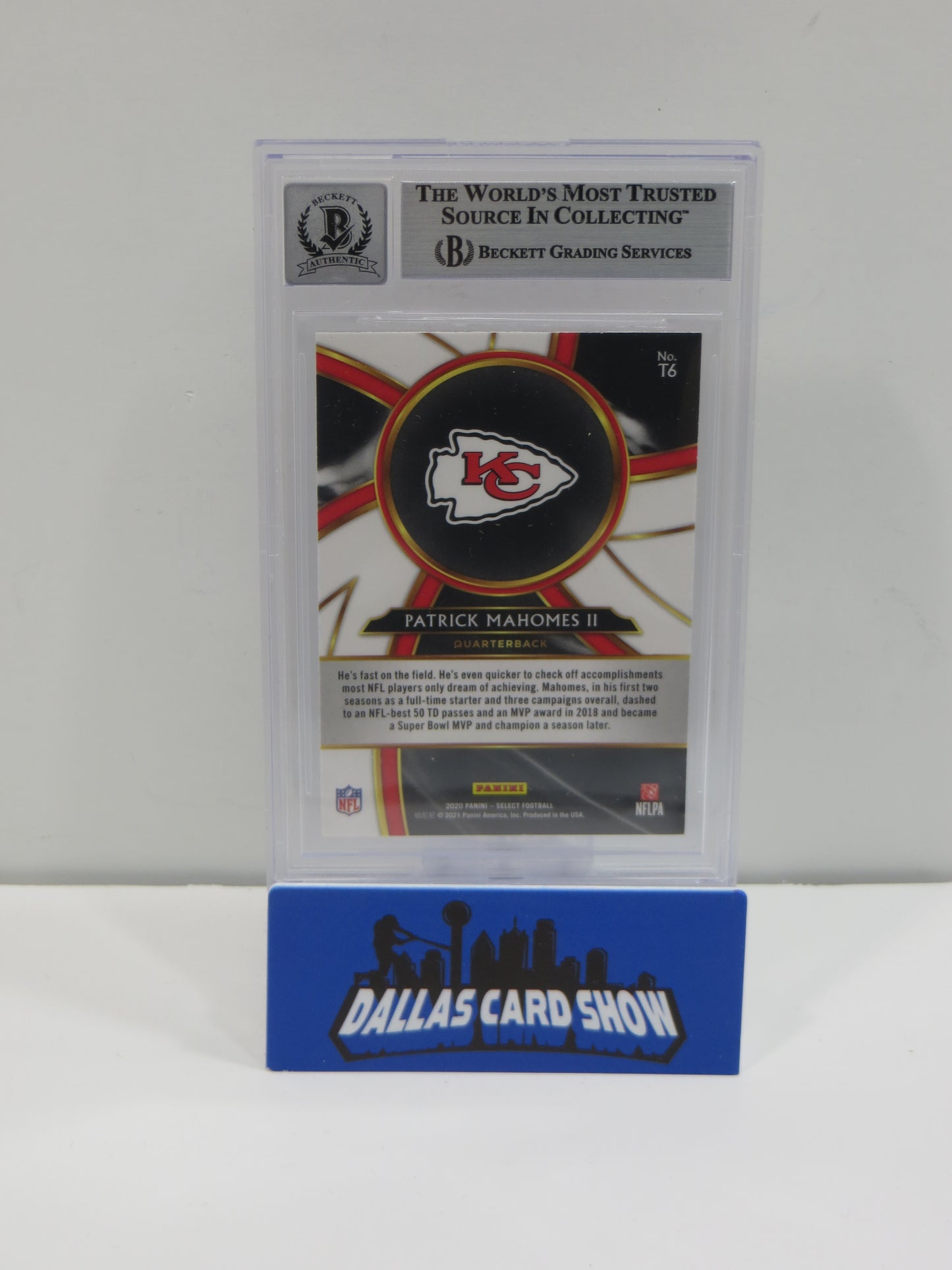 PAT MAHOMES SR SIGNED 2020 Select Turbocharged BGS BAS SLAB w/Who'sYourDaddy AUTO 10