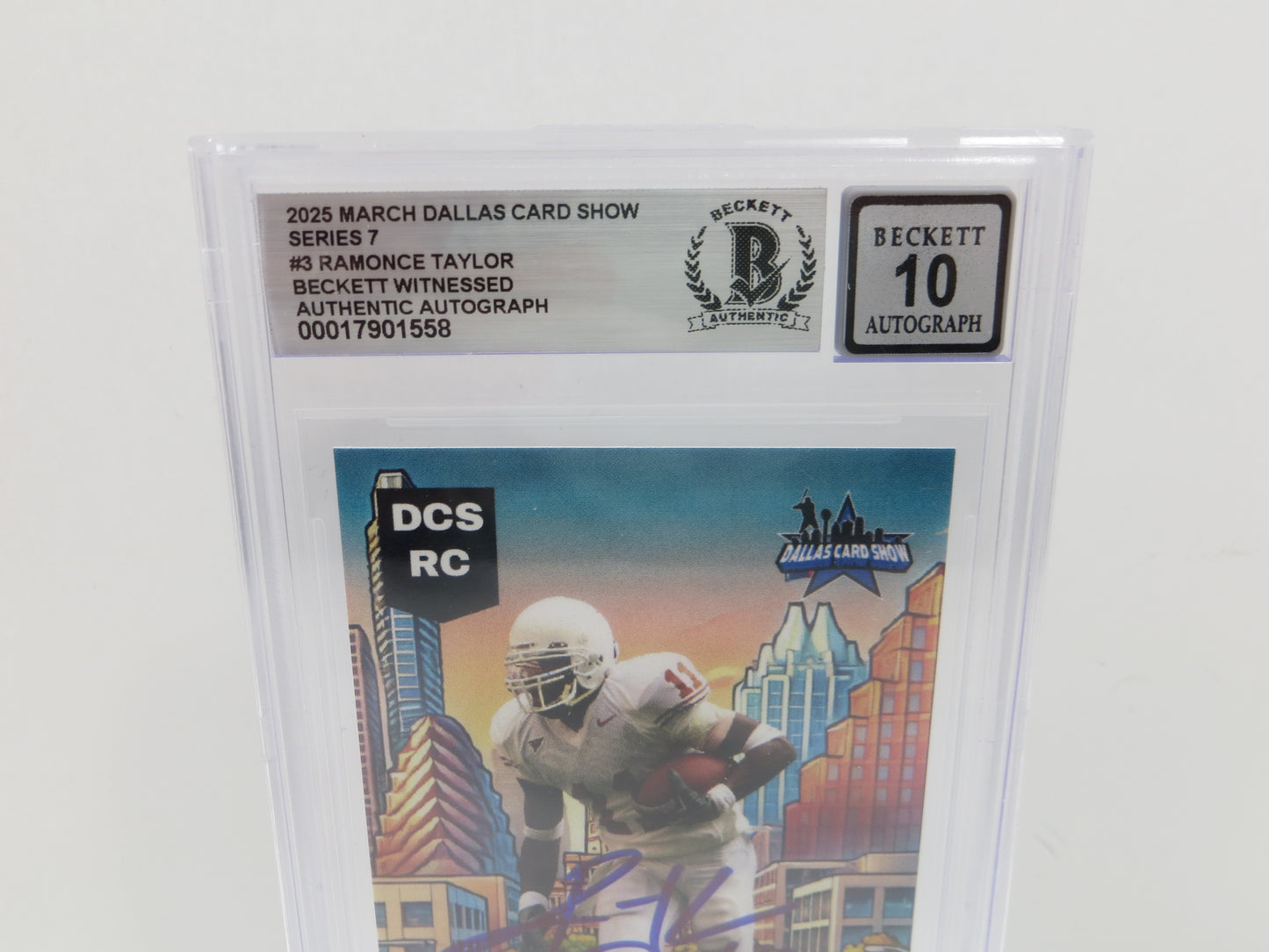 2025 MARCH DALLAS CARD SHOW SERIES 7 RAMONCE TAYLOR BAS 10 AUTO