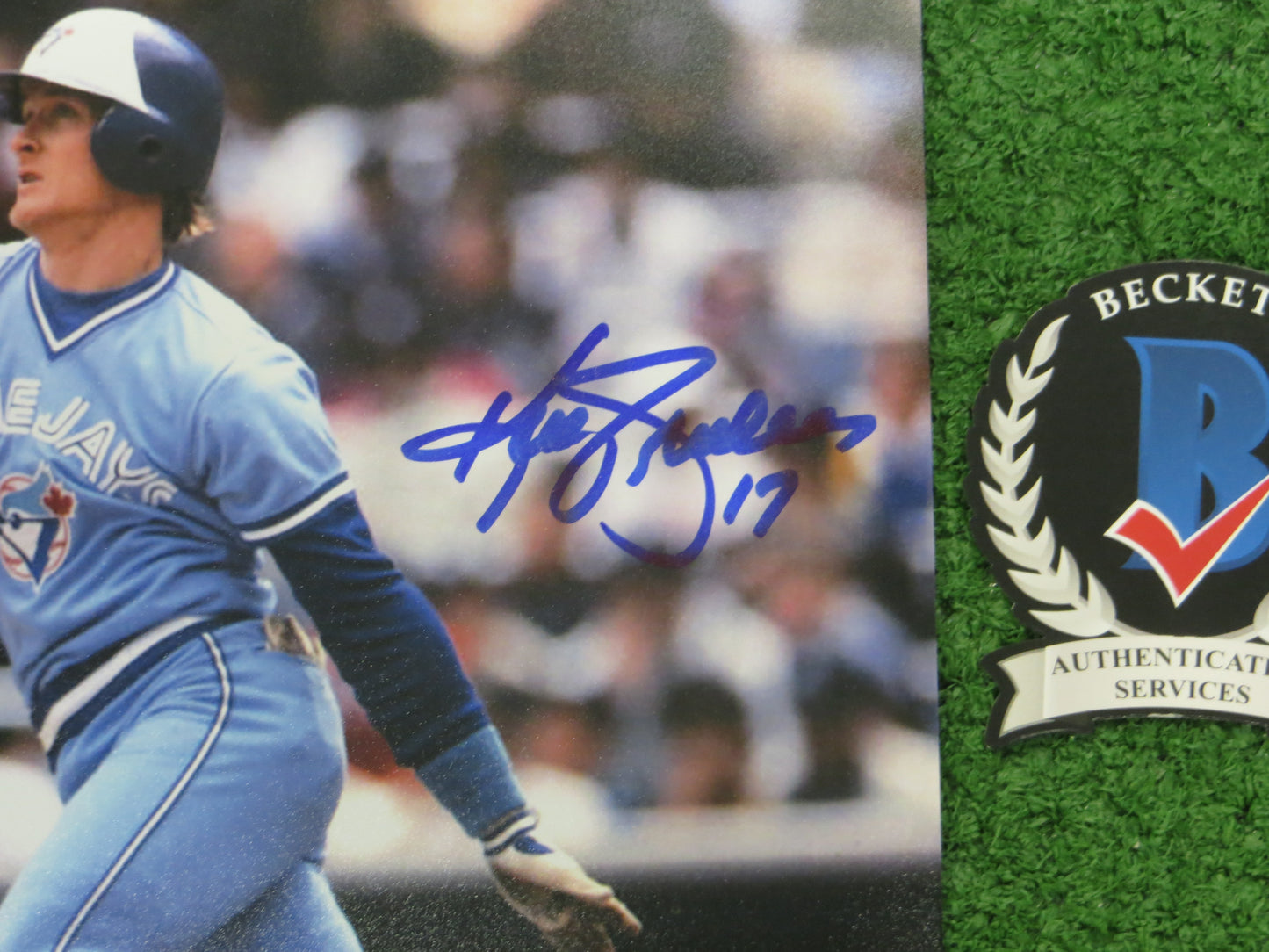 KELLY GRUBER Signed 8x10 Photo TORONTO BLUE JAYS BAS COA