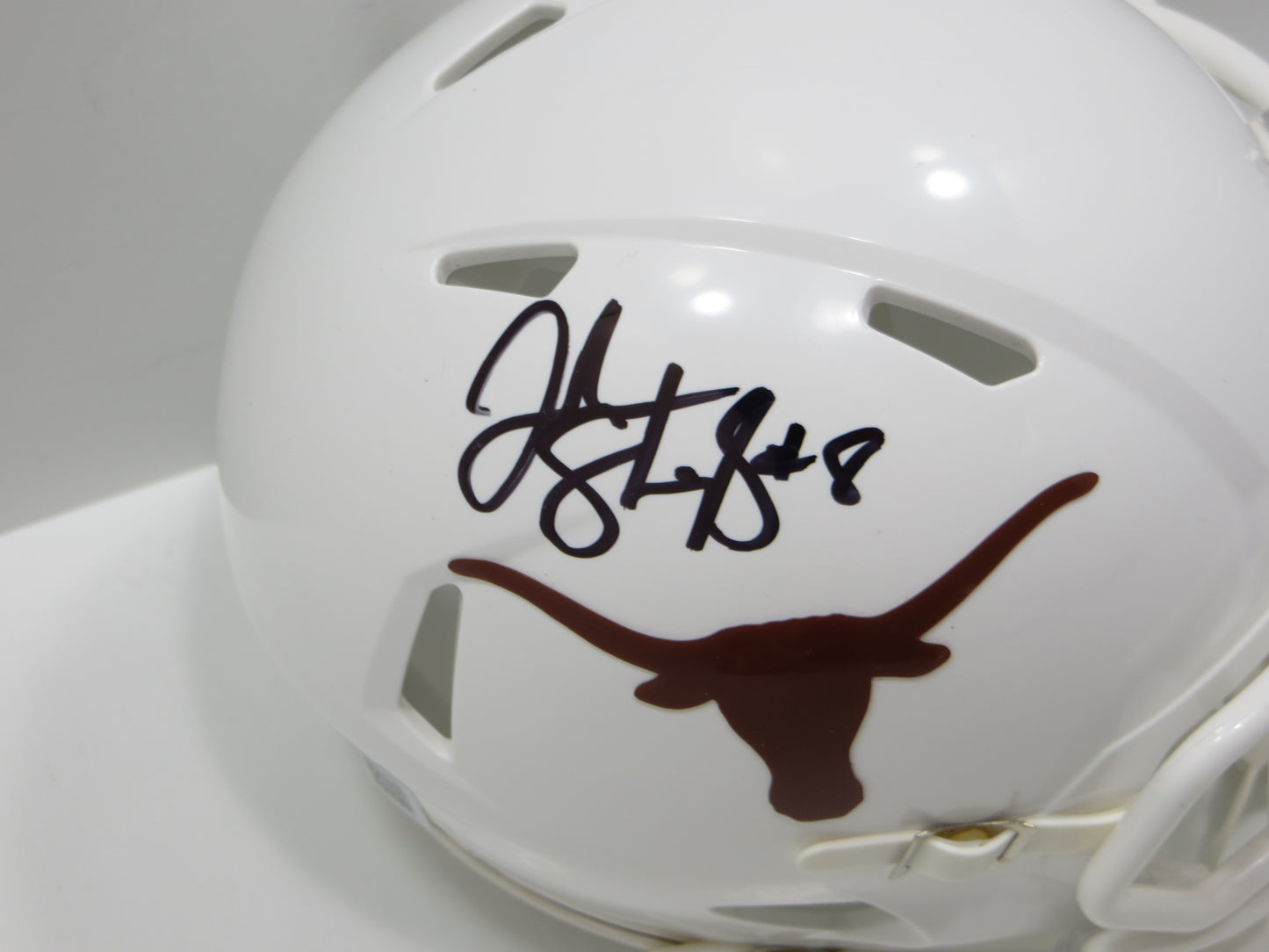 JORDAN SHIPLEY SIGNED TEXAS LONGHORNS Riddell MINI HELMET BAS COA