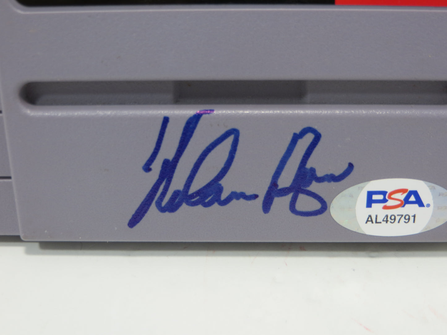 NOLAN RYAN TEXAS RANGERS SIGNED Super Nintendo SNES CARTRIDGE GAME PSA COA