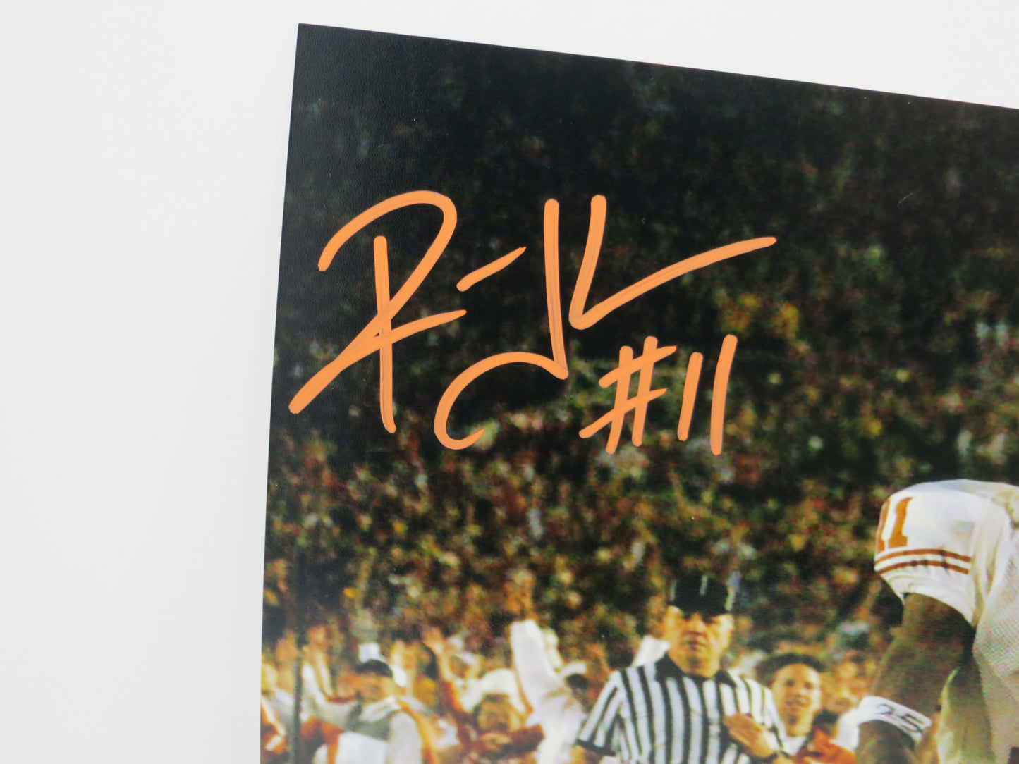 RAMONCE TAYLOR TEXAS LONGHORNS SIGNED 8x10 PHOTO w/05BCSNatChamp BAS