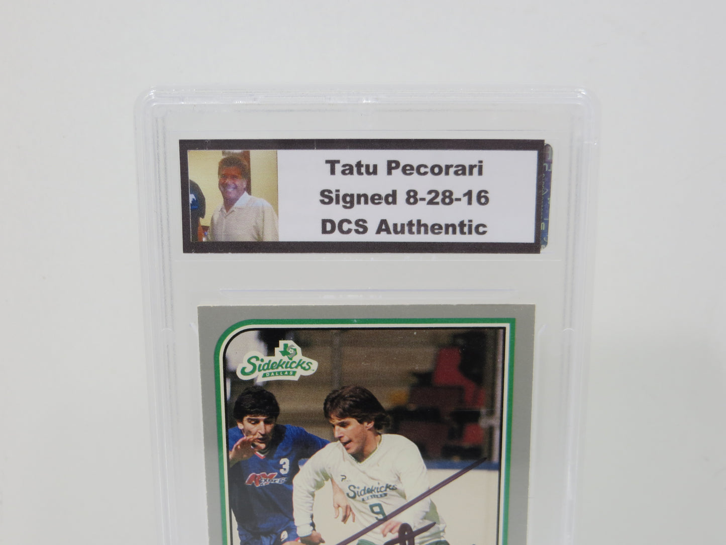 TATU SIGNED 1987 Pacific Soccer Card #9 DCS Authentic SLAB Dallas Sidekicks
