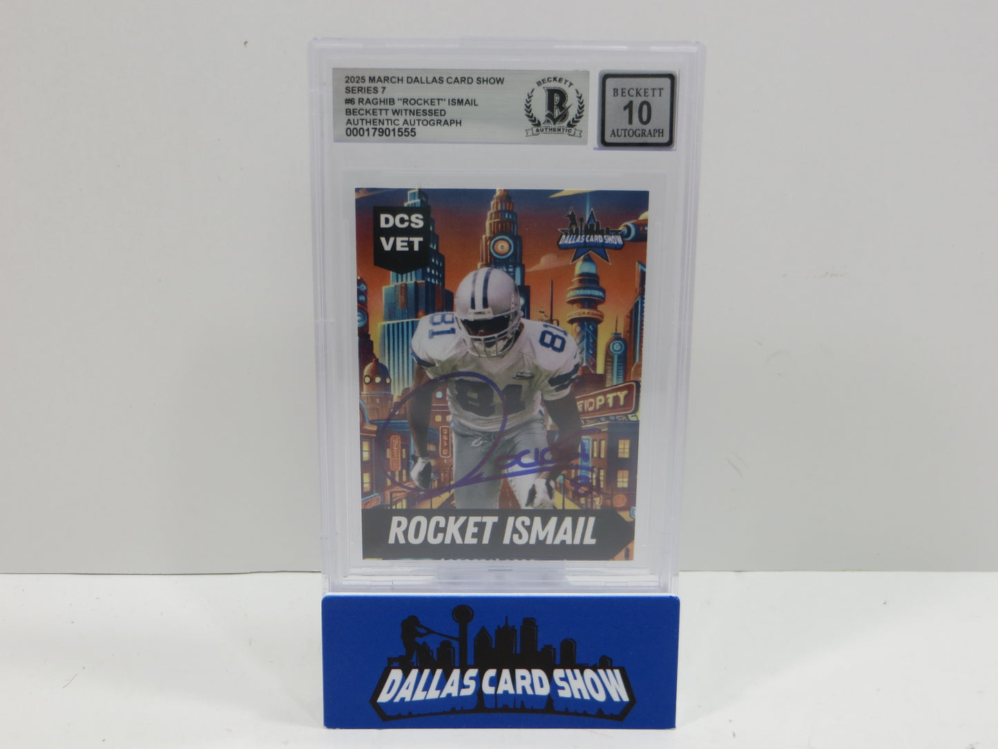 2025 MARCH DALLAS CARD SHOW SERIES 7 RAGHIB "ROCKET" ISMAIL BAS 10 AUTO