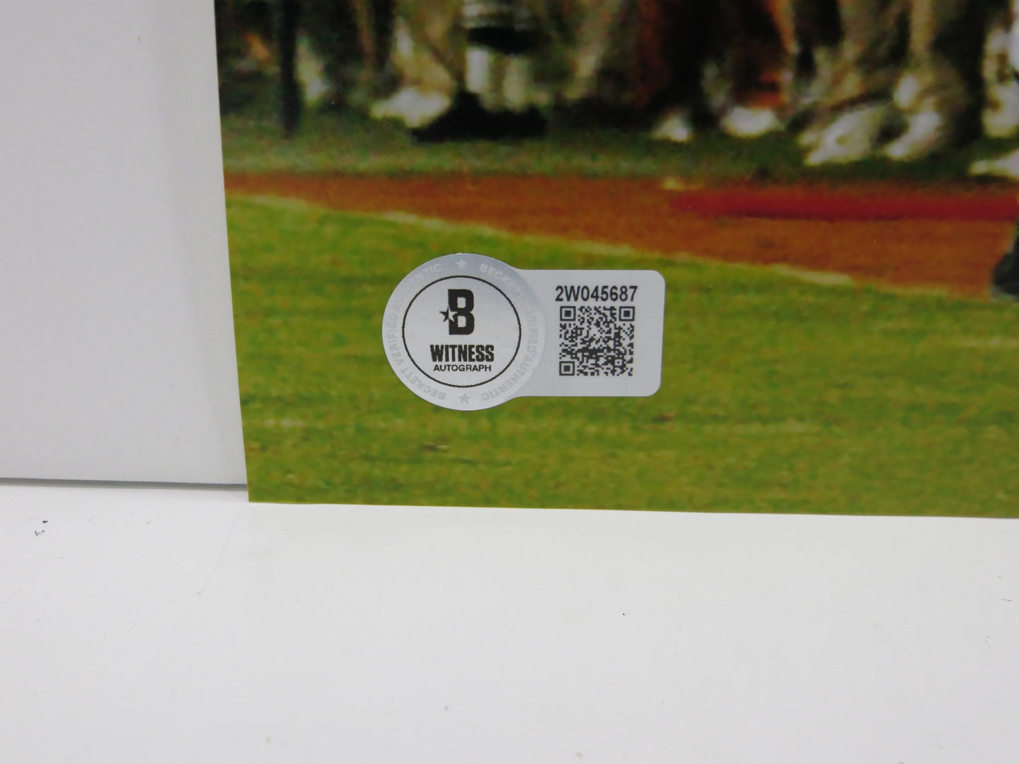 RAMONCE TAYLOR TEXAS LONGHORNS SIGNED 8x10 PHOTO w/05BCSNatChamp BAS