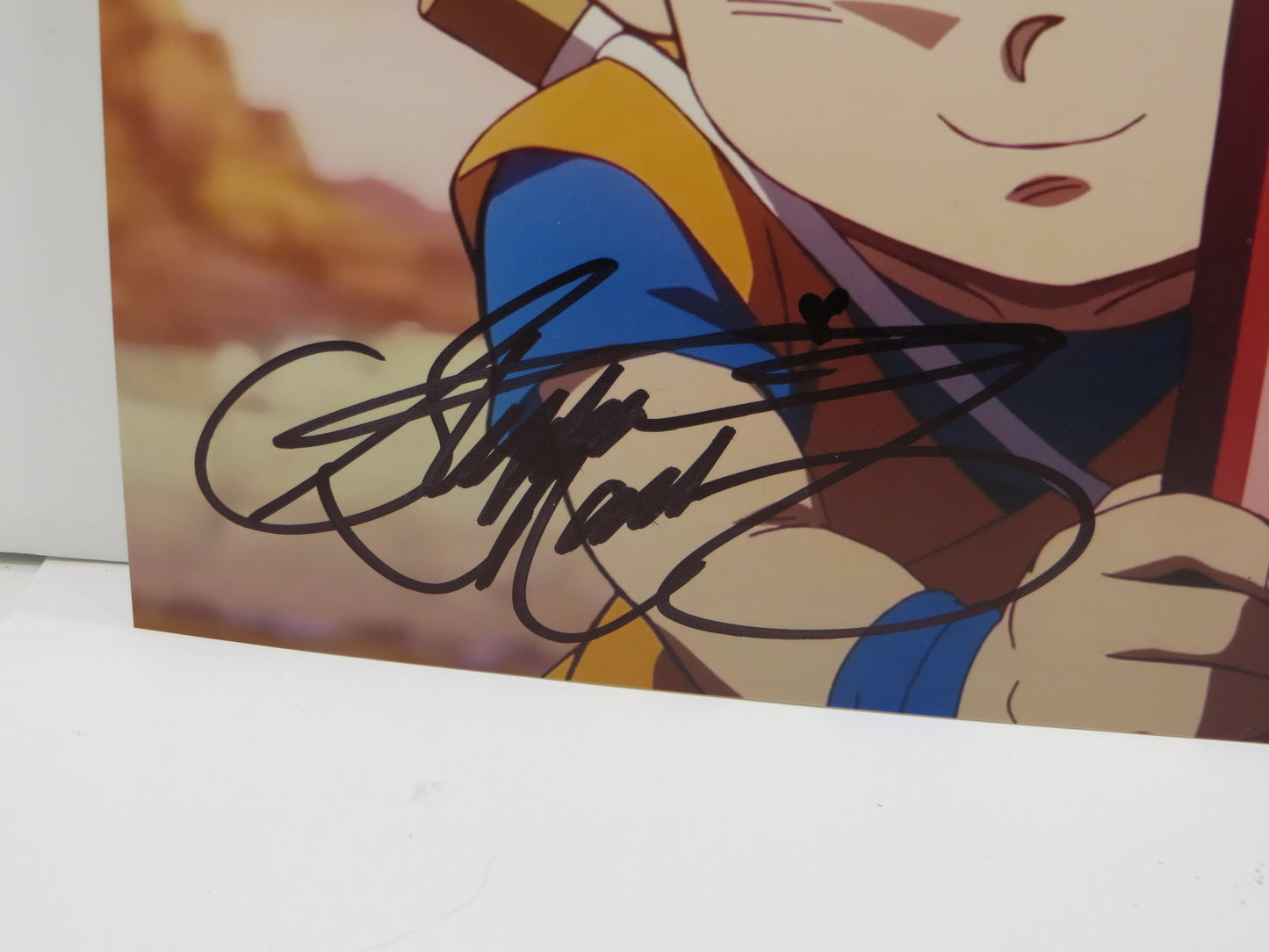 STEPHANIE NADOLNY SIGNED 8x10 PHOTO Dragon Ball Z Goku Mini w/INSC BAS COA