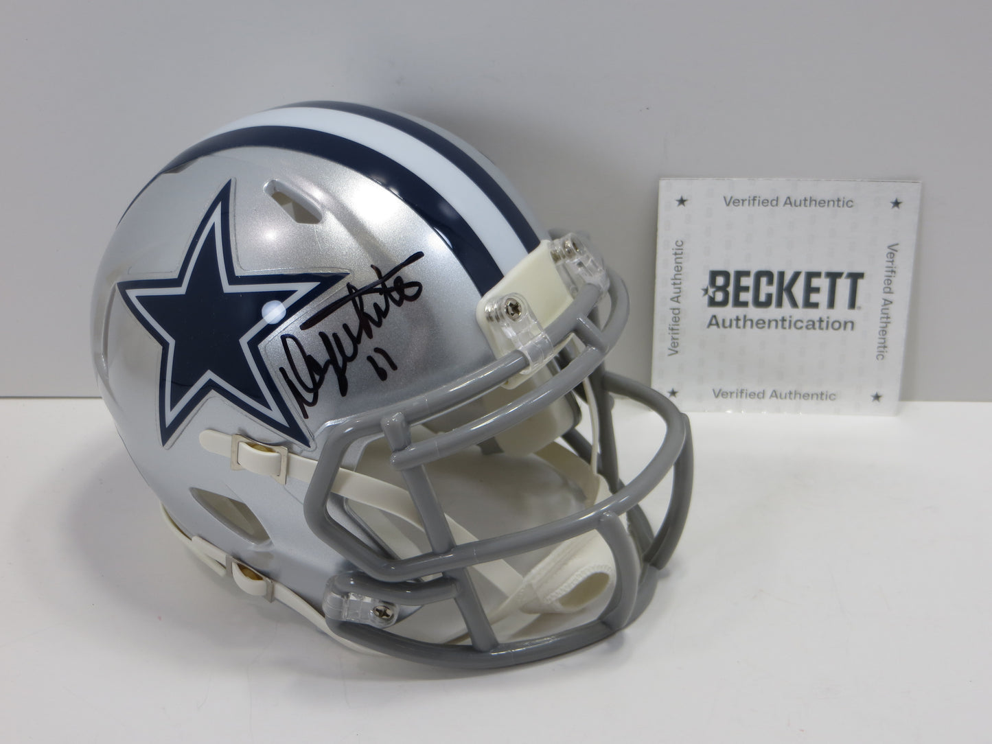 DANNY WHITE SIGNED DALLAS COWBOYS MINI HELMET ASU SUN DEVILS BAS