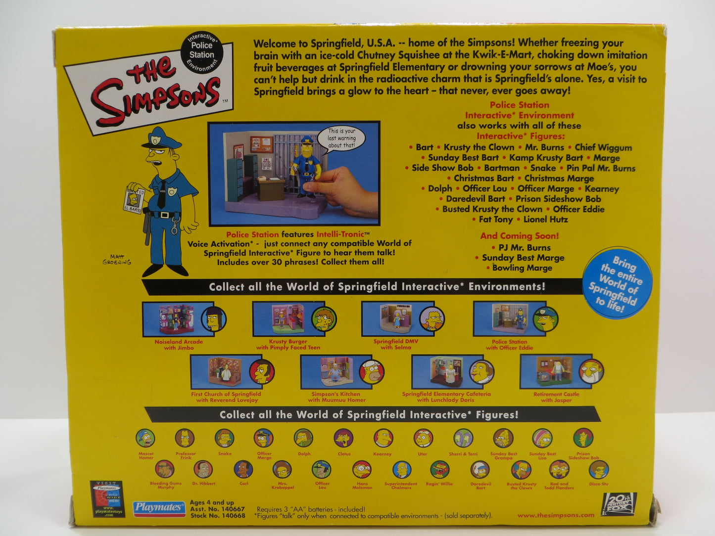 TONE RODRIGUEZ SIGNED SKETCHED Officer Eddie Police Station SIMPSONS FIGURINE