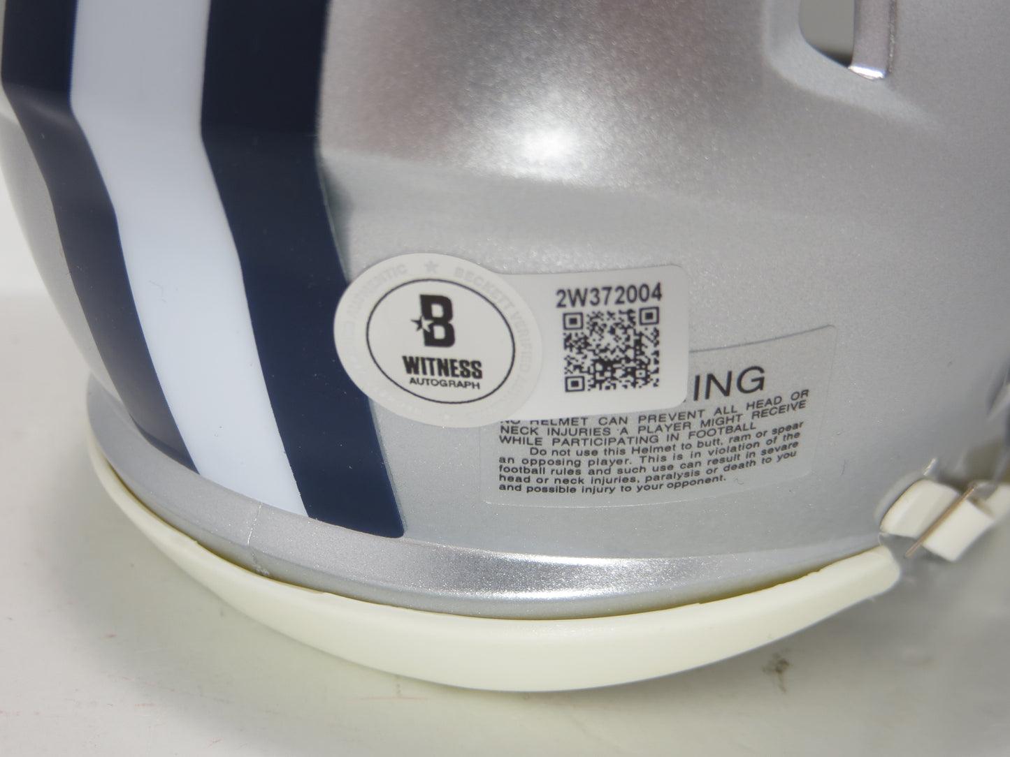 CLIFF HARRIS DALLAS COWBOYS SIGNED Riddell MINI HELMET BAS COA