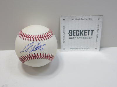 COLSON MONTGOMERY SIGNED Rawlings OML BASEBALL Chicago White Sox BAS