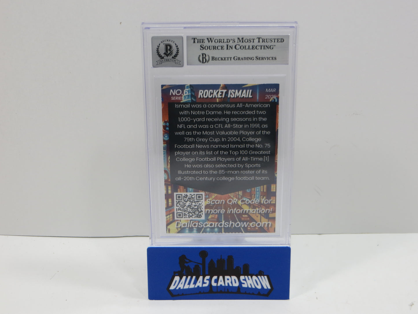 2025 MARCH DALLAS CARD SHOW SERIES 7 RAGHIB "ROCKET" ISMAIL BAS 10 AUTO