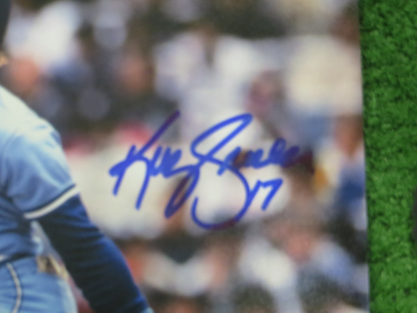 KELLY GRUBER Signed 8x10 Photo TORONTO BLUE JAYS BAS COA