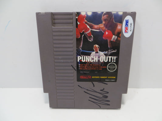 MIKE TYSON SIGNED PUNCH OUT!! Nintendo NES CARTRIDGE GAME PSA COA