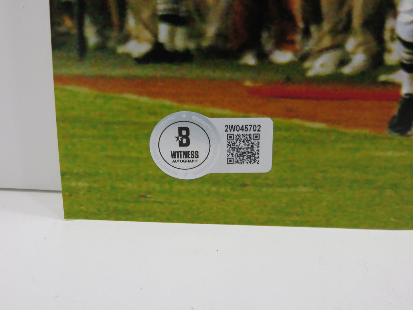 RAMONCE TAYLOR TEXAS LONGHORNS SIGNED 8x10 PHOTO TD Nat Champs BAS