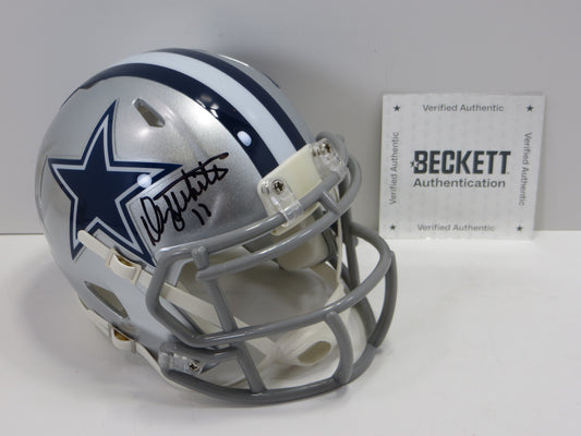 DANNY WHITE SIGNED DALLAS COWBOYS MINI HELMET ASU SUN DEVILS BAS