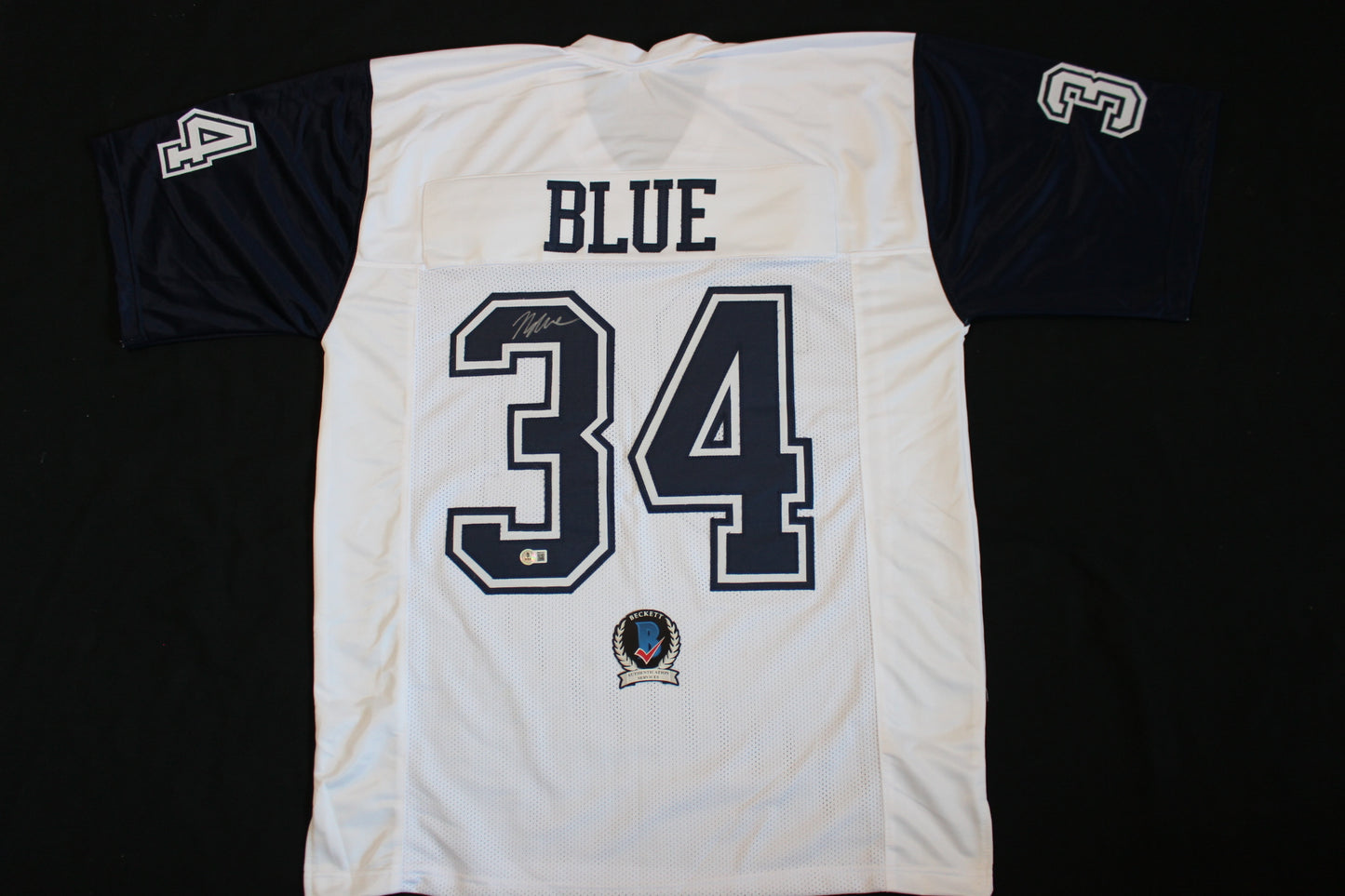 JAYDON BLUE DALLAS COWBOYS SIGNED ALT FOOTBALL JERSEY UT Longhorns BAS COA
