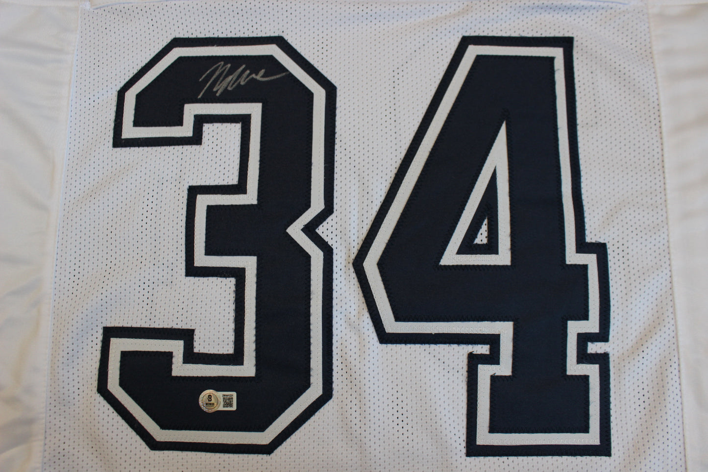 JAYDON BLUE DALLAS COWBOYS SIGNED ALT FOOTBALL JERSEY UT Longhorns BAS COA